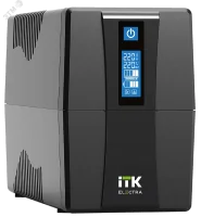 ITK ELECTRA ET ИБП Линейно-интерактивный 800ВА/480Вт однофазный с LCD дисплеем с АКБ 1х9AH USB порт  в Москве ITK ELECTRA ET ИБП Линейно-интерактивный 800ВА/480Вт однофазный с LCD дисплеем с АКБ 1х9AH USB порт