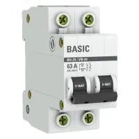 Выключатель нагрузки 2P 63А ВН-29 EKF Basic в Москве Выключатель нагрузки 2P 63А ВН-29 EKF Basic - foto